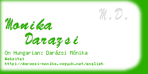 monika darazsi business card