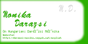 monika darazsi business card